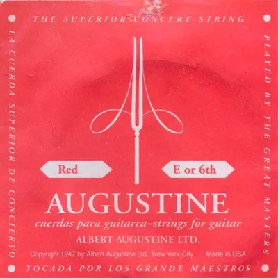 Produktbild von Augustine red - E6 Einzelsaite, medium tension