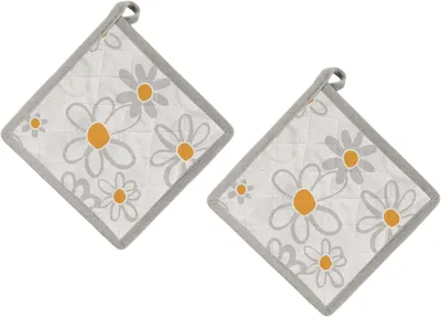 Imagen del producto de Paños de cocina de algodón, 20x20 cm, juego de 2 unidades, resistentes al calor, para la cocina