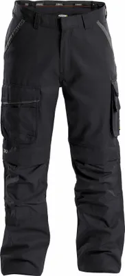 Produktbild von DASSY® Connor Canvas Arbeitshose mit Kniepolstertaschen SCHWARZ/ANTHRAZITGRAU Gr.62