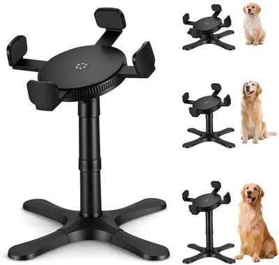 Image de Hundehaustandart - Support à hauteur réglable pour la nourriture - Hauteur 14-34 cm