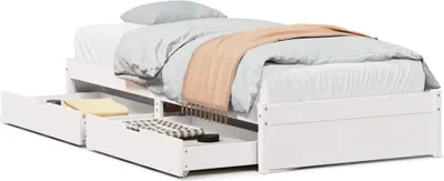 Obrázok produktu pre vidaXL Posteľ z masívu bez matraca biela 90x200 cm borovicové drevo
