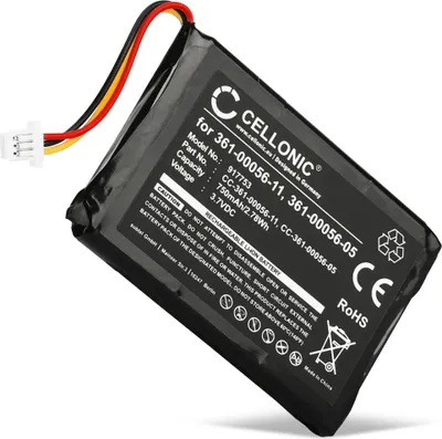 Produktbild von CELLONIC 1x Akku für Navigation Kompatibel mit Garmin Camper 770 LMT-D, Nüvi 42, Nüvi 2689, 361-00056-05 - (750mAh, 3.7V)