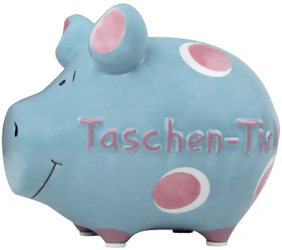 Produktbild von KCG 101512 Spardose Schwein "Taschentick" - Keramik, klein