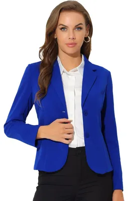 Produktbild von Allegra K Damen Arbeitsjacke Büro Reverskragen Stretch Jacke Anzug Blazer, König