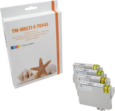 Produktbild von RainbowKit Tinte 4.2-T04454010 kompatibel mit Epson T04454010 [ T0445 ]