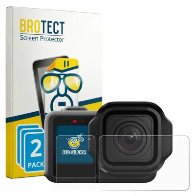Produktbild von 2x Für GoPro Mission 1 Schutzfolie BROTECT Displayschutz Display Schutz Folie Klar Transparent