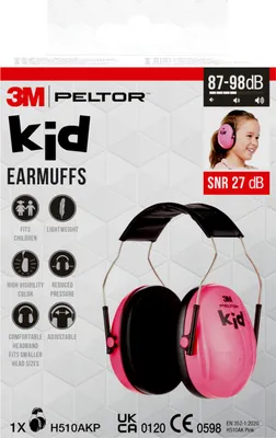Produktbild von 3M™ PELTOR™ Kapselgehörschutz für Kinder - SNR-Wert 27 dB - Anti-Lärm-Kopfhörer - Pink