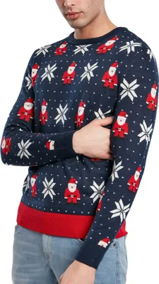 Produktbild von Urban Classics - Nikolaus Snowflakes Christmas Sweater - S