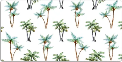 Produktbild von Schreibtischmatte Tischunterlage 100x50 cm Mauspad - Palmmuster