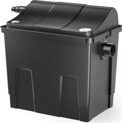 Image de SunSun CBF-200A - 400 × 275 × 400 mm - Filtre biologique Système de filtration à 1 Chambre - pour 6000 l/h / capacité étang max. 8000 l - avec Média filtration