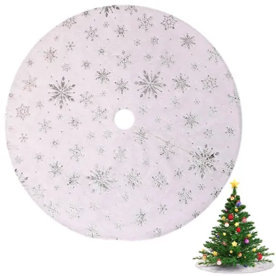 Image de Jupe de sapin de Noël en Fourrure artificielle douce, 78 cm