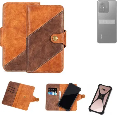 Produktbild von K-S-Trade Handyhülle Schutzhülle Bookstyle Case Wallet-Case kompatibel mit Xiaomi Redmi Note 12S Cover Klapphülle Kantenschutz Smartphone
