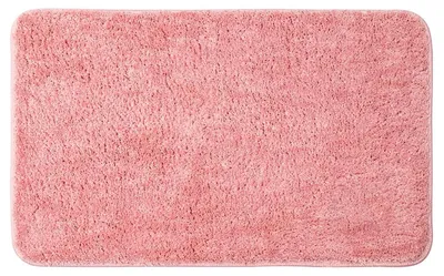 Produktbild von Badezimmerteppich rutschfest waschbar Rosa 40x60 cm Mikrofaser