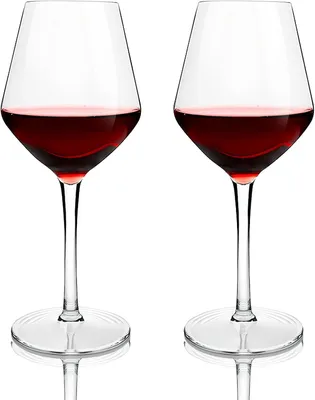 Obrázok produktu pre Sada 2 Opakovane Použiteľných Plastových Pohárov na Víno 425 ml, BPA-free, na Oslavu, Svadbu, Grilovanie