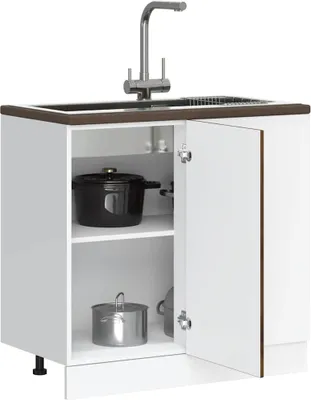 Produktbild von "im Angebot" Küchenunterschrank Lyon Räuchereiche Holzwerkstoff - Küchenschränke CC24013