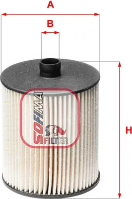 Produktbild von Kraftstofffilter SOFIMA S 6123 NE für CITROËN C5 III Kombi (RW) Filtereinsatz