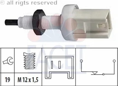 Produktbild von Facet Bremslichtschalter  7.1066