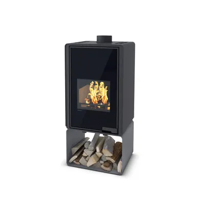 Image de HS FLAMINGO poêle cheminée DELUXE PENTAI - gris
