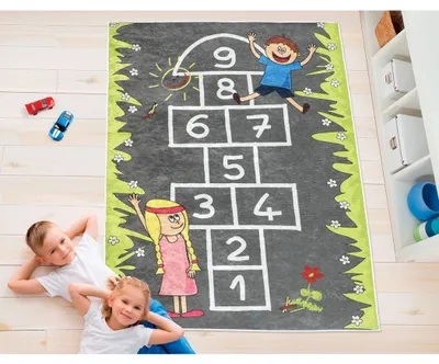 Obrázok produktu pre Detský koberec 100x150 cm skákanie po kockách