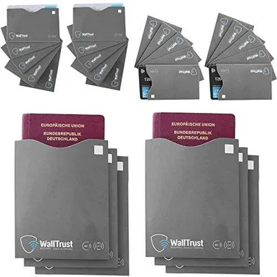 Zdjęcie produktu dla Etui RFID nfc ochronne karty kredytowe paszport zestaw 26 szt