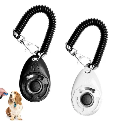Produktbild von 2 Stück Klicker Hund Katze Pferde Verhaltenstraining Hundeerziehung