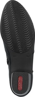 Produktbild von Rieker Damen Stiefeletten kurze schwarze Cowboy Boots mit Blockabsatz Y0754, Größe:38 EU, Farbe:Schwarz