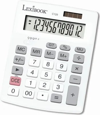 Obrázek produktu pro Místní kalkulačka Lexibook 12 - solární s dobíjecí baterií
