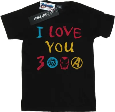 Produktbild von Marvel - "Avengers Endgame I Love You 3000" T-Shirt für Herren BI9247 (XL) (Schwarz)