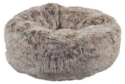 Image de Croci Lit pour chien Donut bicolore beige