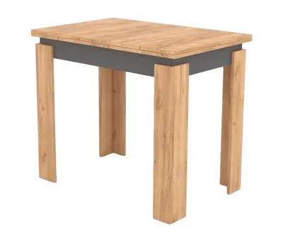 Obrázok produktu pre LILY rozkladací jedálenský stôl dub Craft zlatý / šedá