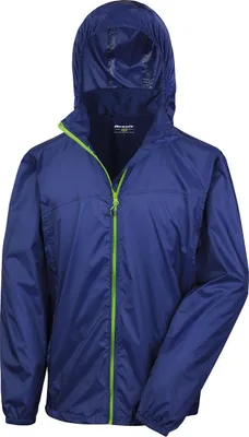 Produktbild von Result R189X | Leichte Herren Sommer Jacke - Farbe: Navy/Lime - Größe: XL