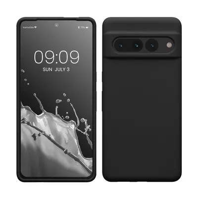 Produktbild von kwmobile Handyhülle für Google Pixel 7 Pro Hülle, für Pixel 7 Pro Case - Hülle Silikon - kabelloses Laden - Schwarz matt