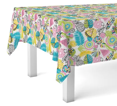 Tischdecke Wachstuch blau 240x140 cm