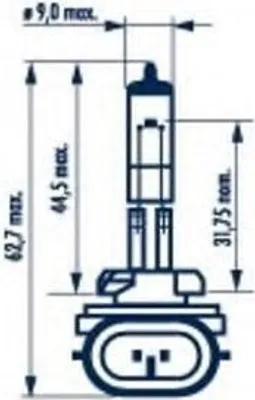 Produktbild von 1x H27W/2 NARVA Nebelscheinwerfer Glühlampen 12V 27W PGJ13 48042