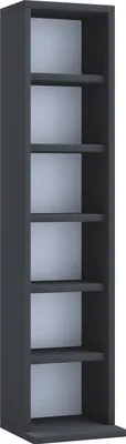 Immagine prodotto di Ripiano in legno in piedi | Cabinetto CD salvaspazio per 102 CD o 36 DVD | Dimensioni: H. 92 x W. 21 x D. 20 cm | Elegante scaffale DVD in piedi | Ripiano Blu-Ray | Scaffale CD - Elementa