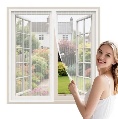 Produktbild von Fliegengitter Fenster ohne Bohren 110x120 cm