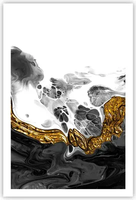Produktbild von Poster - Poster ohne Rahmen - Abstraktion verschüttet Kontrast - 61x91,5 cm - Wand Bild - Wanddeko - Wandbilder - Kunstposter - Wandposter - Bilder - Kunstdruck - Wanddekoration - P2XPA61x91-4498