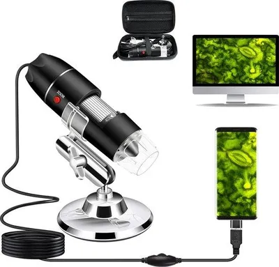 Obrázok produktu pre Digitálna mikroskopická kamera – kompatibilná so smartfónmi – elektrický model