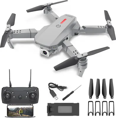 Produktbild von RC Drohne mit Kamera 4K-Kamera WiFi-FPV-Drohne Headless-Modus Höhe Halte Geste Foto Video Track Track 3D Filp RC Qudcopter