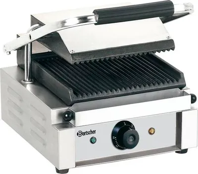 Produktbild von BARTSCHER Kontaktgrill Grillplatte oben gerillt, unten glatt