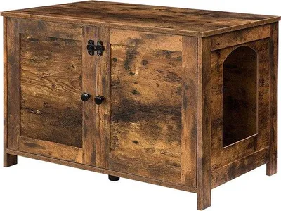Produktbild von Katzenbett 80x54x50 Cm Braun Holz