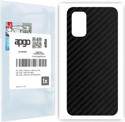 Produktbild von apgo Rückseite Schutzfolie für Xiaomi Redmi 9T -  Hinten Schutzfolie Carbon, Rückseite Folie schützt vor Kratzern und Fingerabdrücken