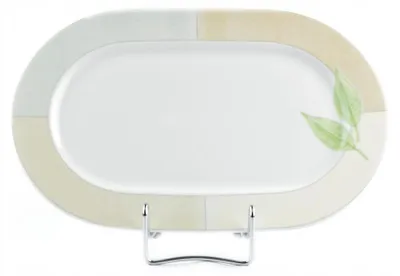 Produktbild von Lubiana Roma Ovaler Servierteller 28 cm Blattdekor