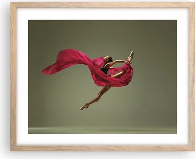 Produktbild von Gerahmtes Poster - Rahmen in heller Eiche - Tänzer Ballett Künstler - 50x40 cm - Wand Bild - Wanddeko - Wandbilder - Kunstposter - Wandposter - Bilderrahmen - Bilder - Kunstdruck - P2NAA50x40-5037