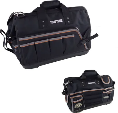 Produktbild von Werkzeug Schultertasche 49x25x33cm Nylon schwarz Werkzeugtasche Reißverschluss