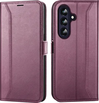 Produktbild von Handyhülle für Samsung Galaxy A57 5G Hülle Flip Case klappbare Tasche Schutzhülle, Brombeere