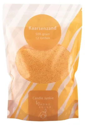 Imagen del producto de HomeBound, polvo para velas, 500 g, con 12 mechas, color naranja