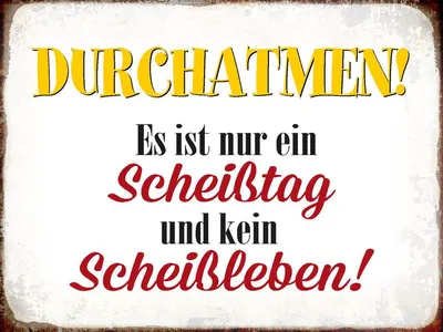 Produktbild von vianmo Holzschild 30x40 cm nur Scheißtag kein Scheißleben