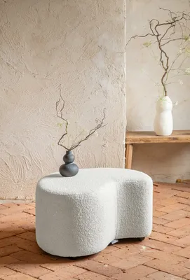 Produktbild von MIUFORM Miuf Pouf - Sitzpouf - 68x64cm - Beige - Fußablage Hocker Sitzhocker