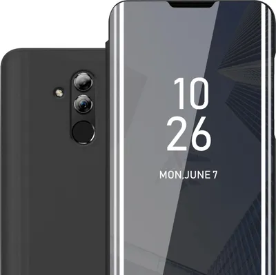 Obrázek produktu pro Cadorabo Pouzdro na mobil pro Huawei MATE 20 LITE v černém krytu Zadní kryt Ochranné pouzdro typu kniha Pouzdro typu kniha